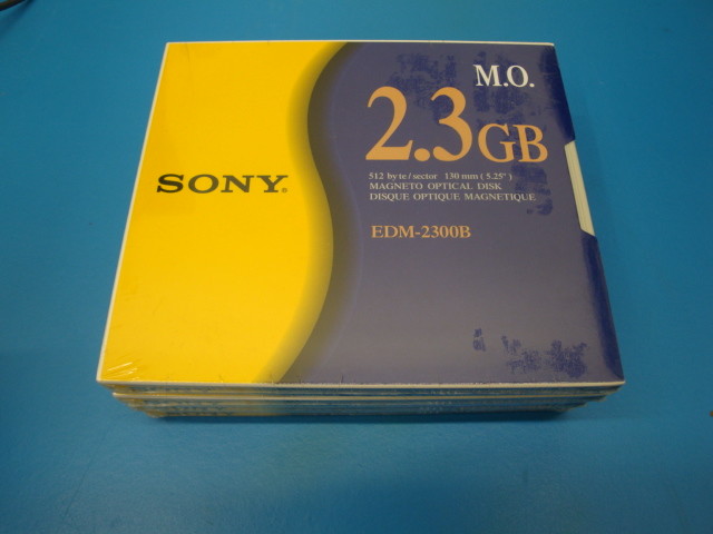 NEW SONY EDM-2300B 2.3GB RW Optical Disk 512 B/S (same as EDM-2300C) 1 piece