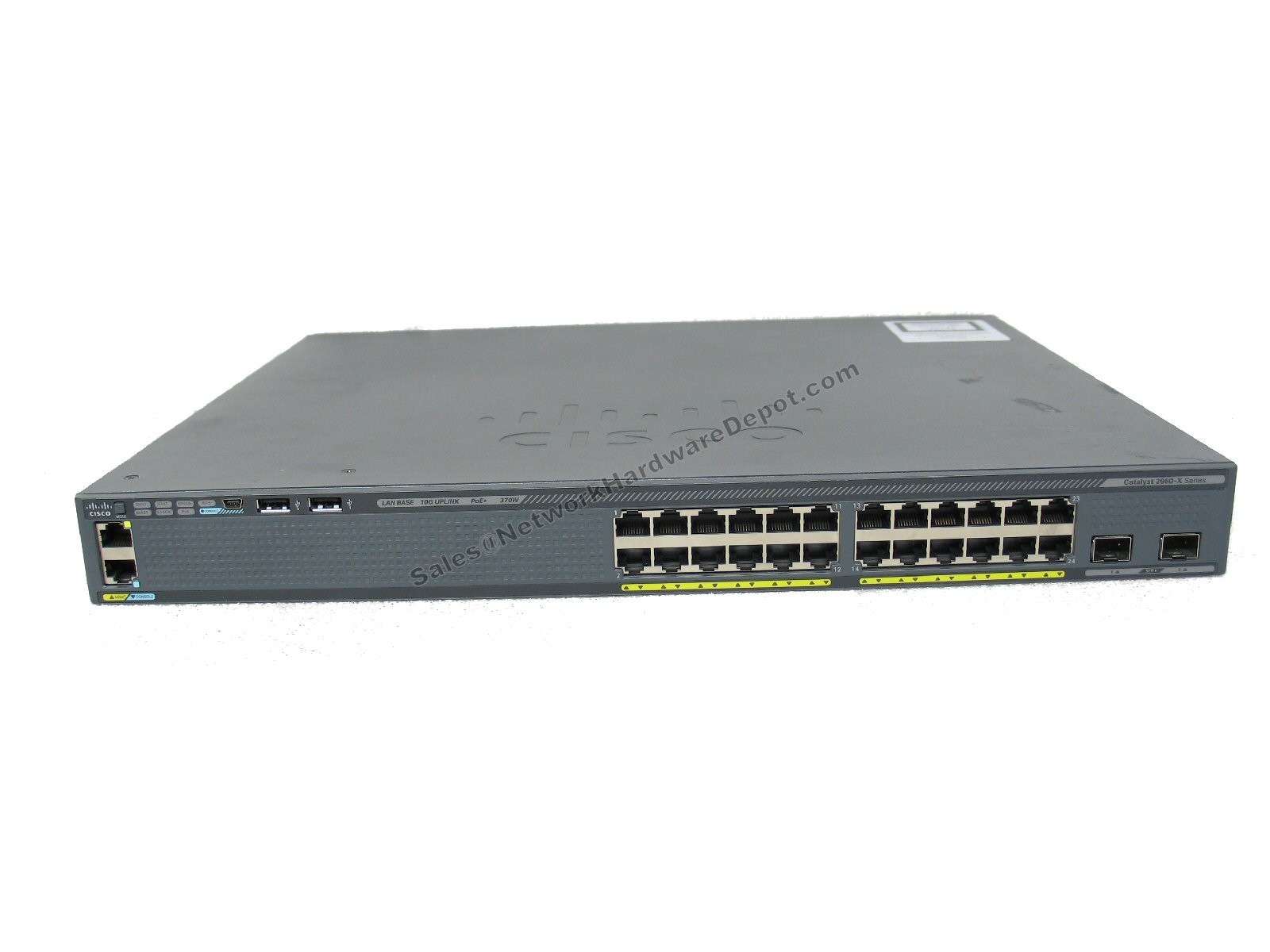 Cisco WS-C2960X-24PD-L 24-Port Gigabit PoE w/ 2x 10Gb SFP+ - 1 Year Warranty
