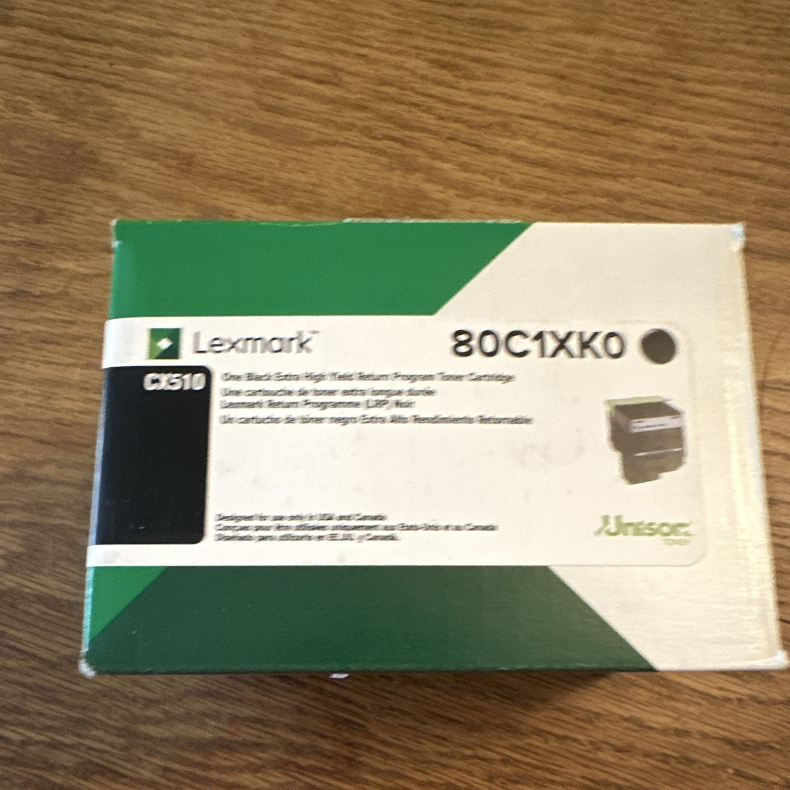 Lexmark 80C1XK0 Genuine Black Extra High Yield Return Program Toner CX510