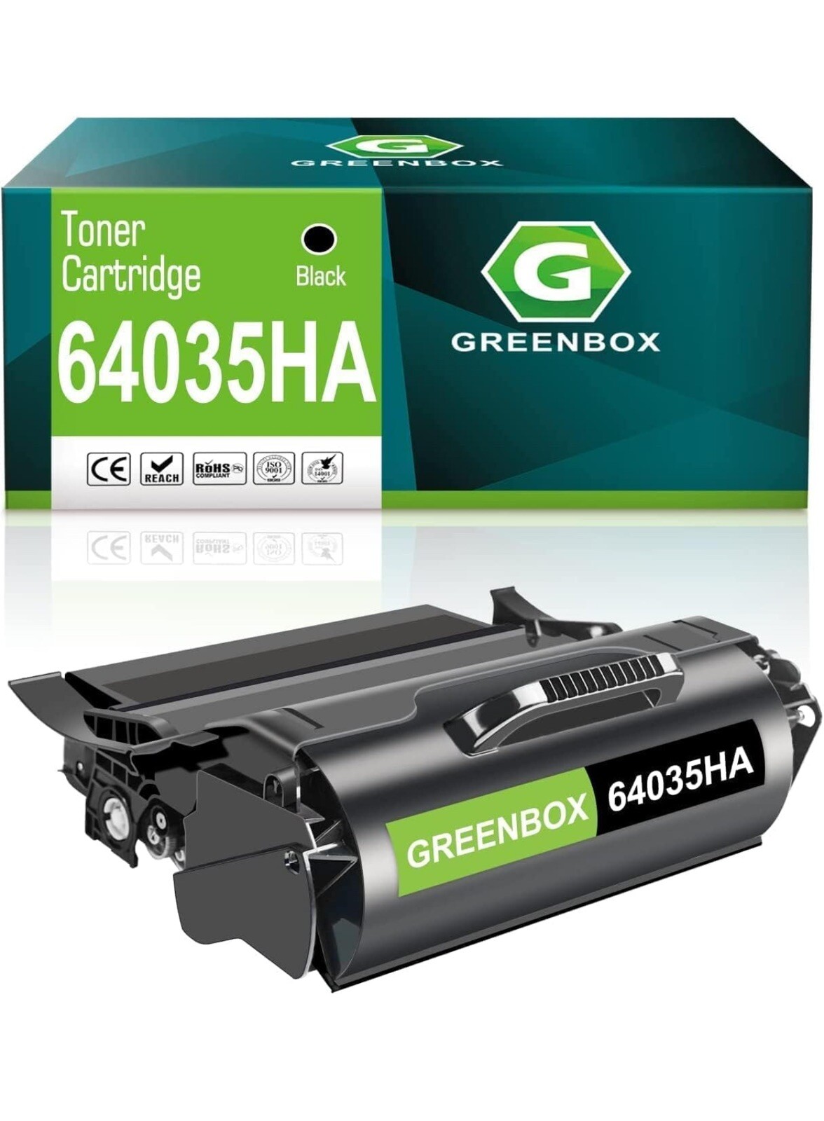 GREENBOX Remanufature 64035HA High Yield Toner Cartridge Replacement for 6403...