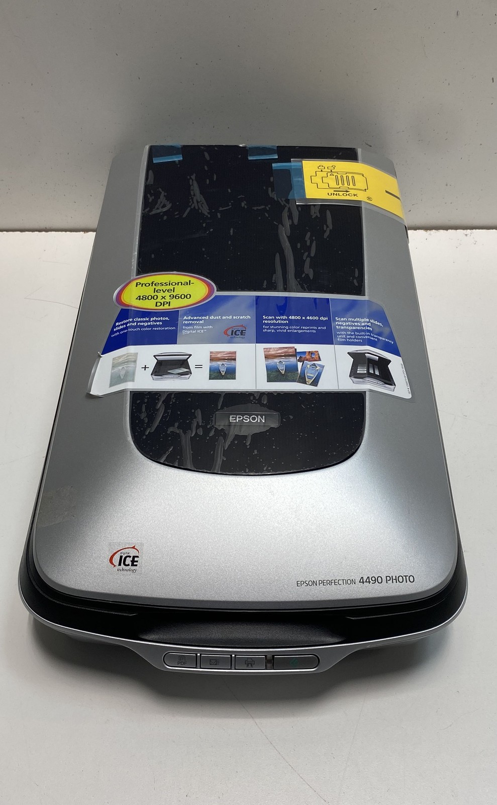 Epson Perfection 4490 Photo Flatbed Scanner J192A Untested For Parts Repair
