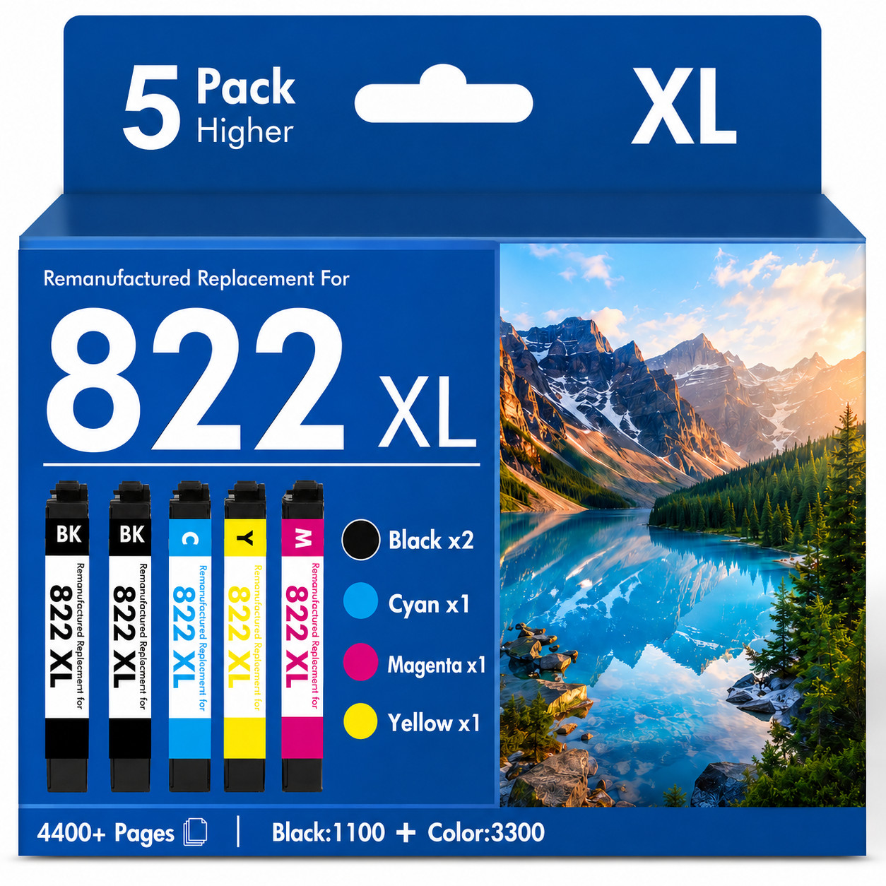 822xl 5PK Replacement Workforce Pro WF-3820 WF-3823 WF-4820 WF-4020
