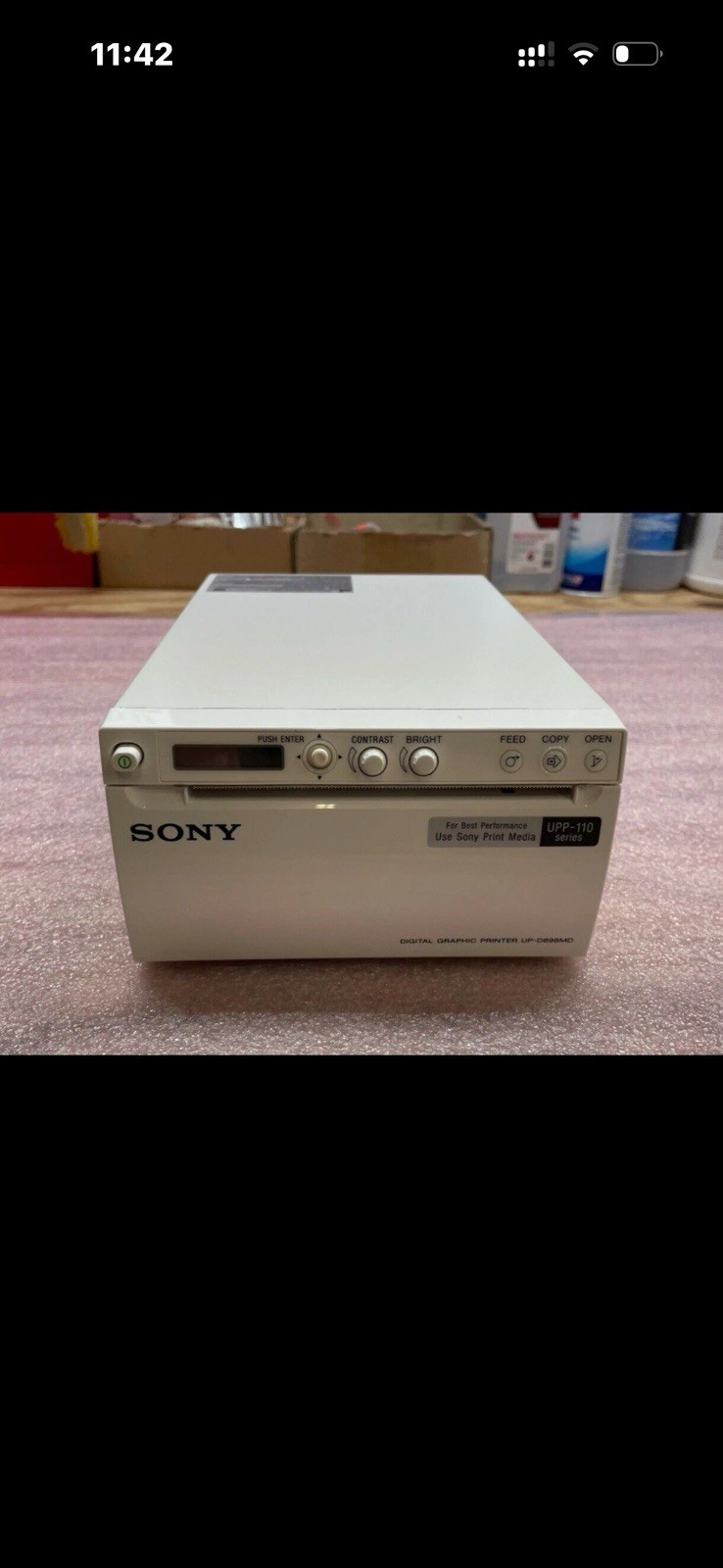 (2)SONY UP-D898MD Digital Graphic Printers Cleaned And TESTED GOOD