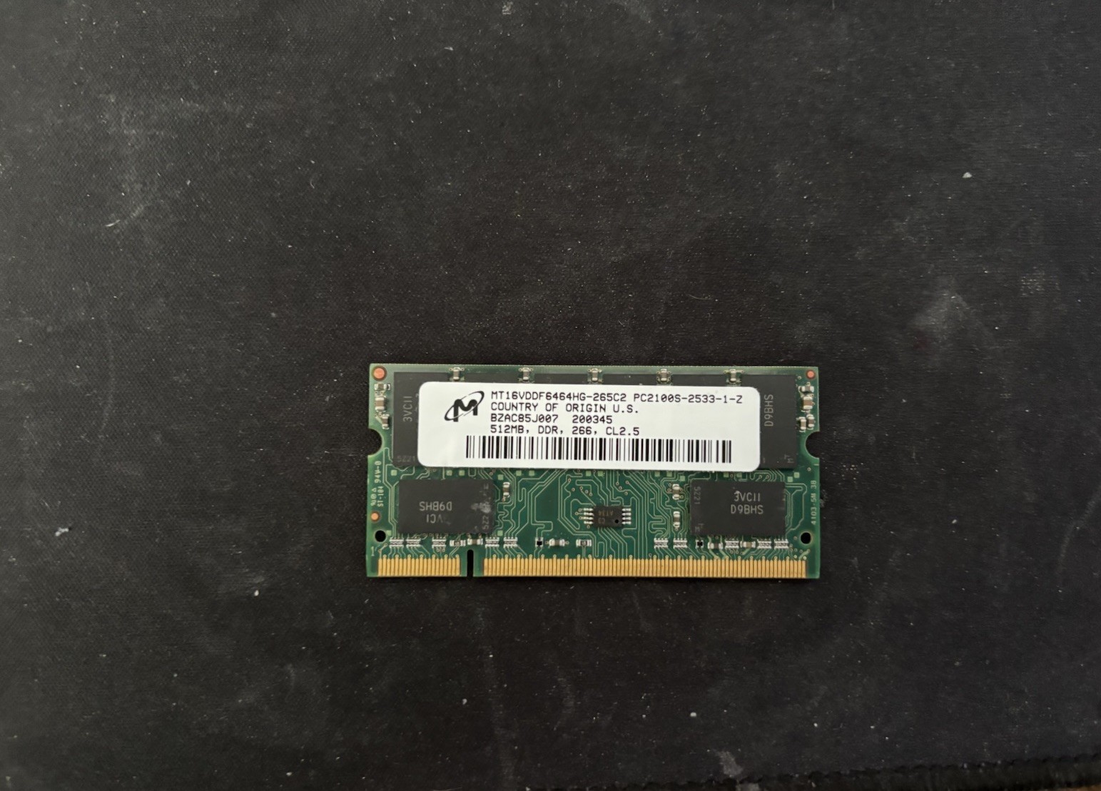 Micron 512MB DDR CL 2.5 