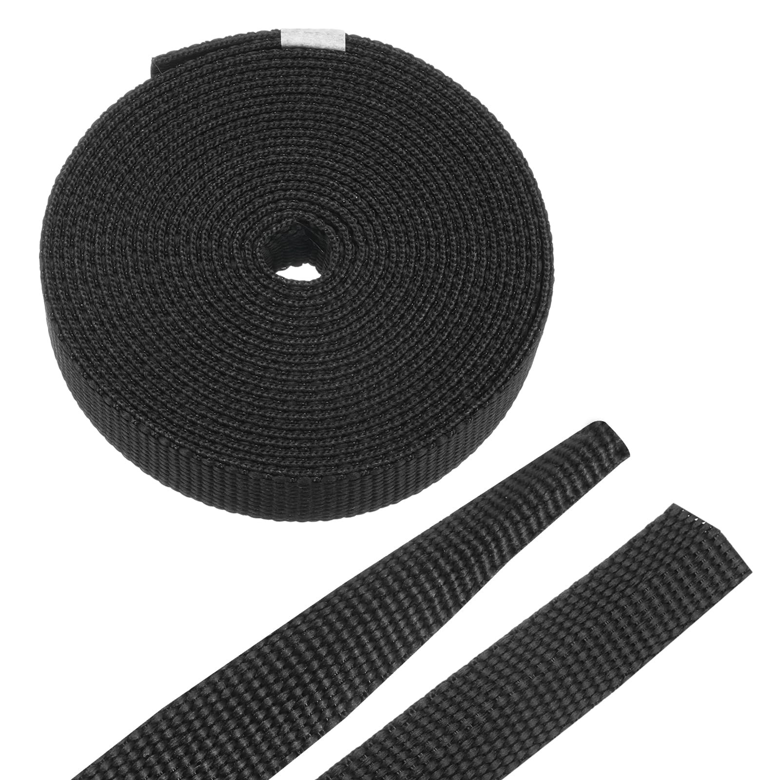 MECCANIXITY Braided Cable Sleeves 5/16 inch x 10ft Black