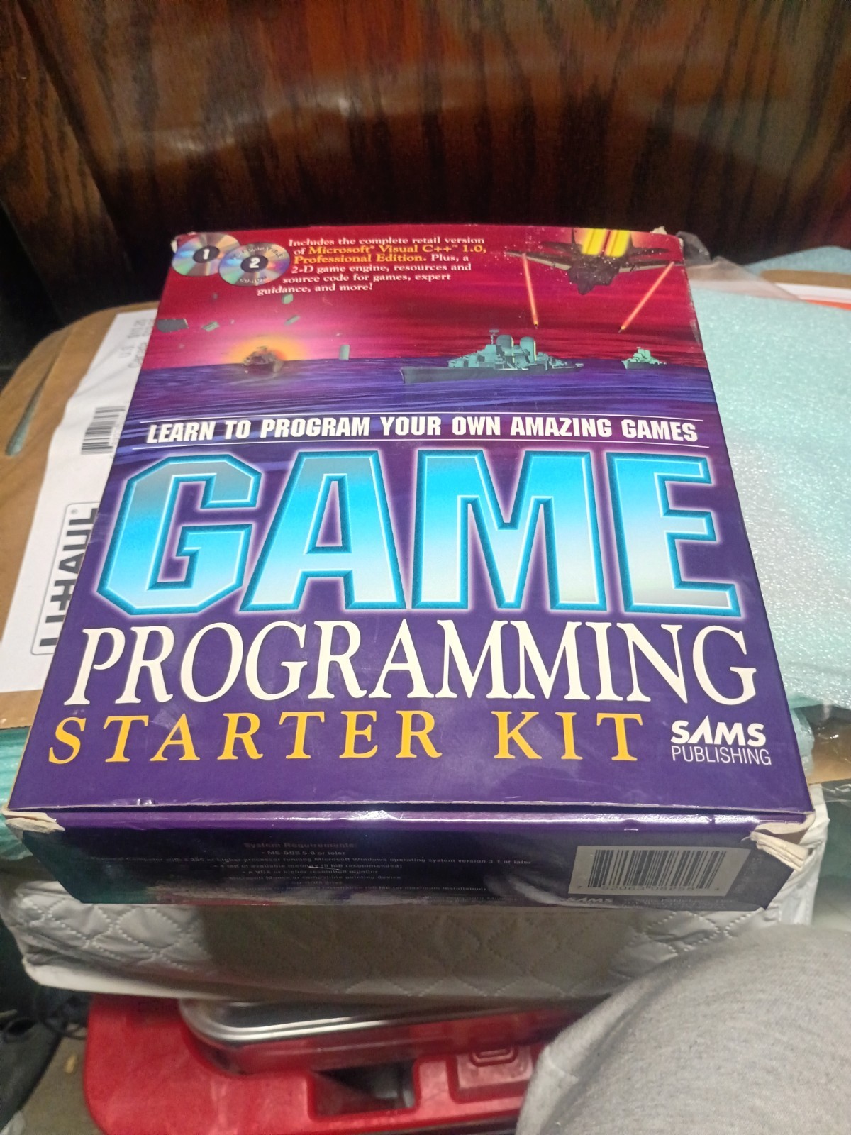 Vintage Game Programming Starter Kit Big Box PC CD-ROM Sams Publishing Visual...