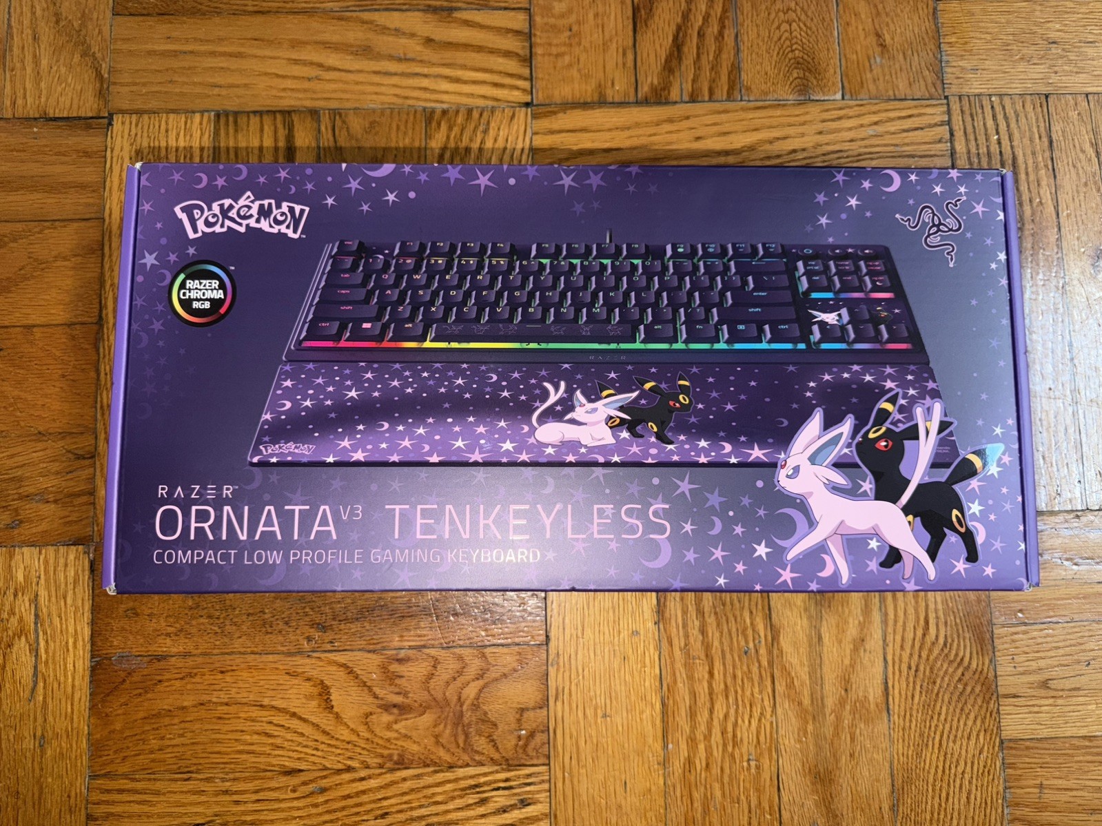 New Pokemon x Razer Ornata V3 X Tenkeyless Espeon & Umbreon Edition Keyboard