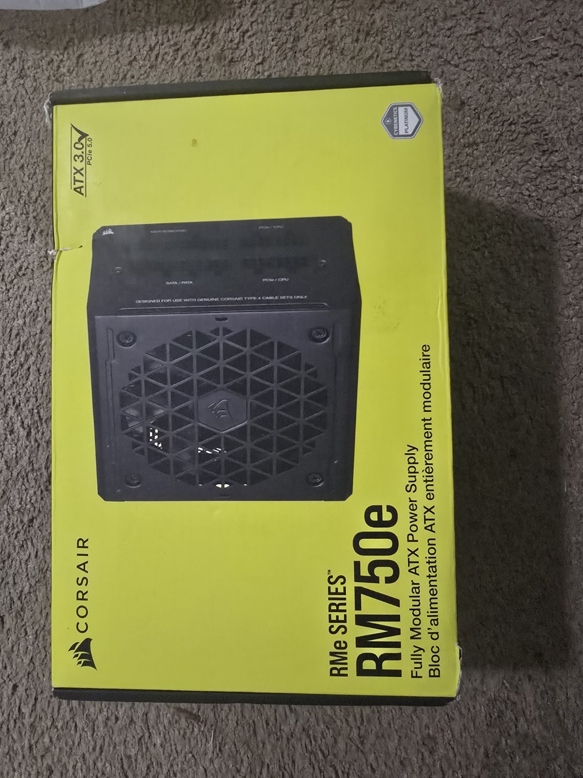 NEW IN BOX - Corsair RMe Series RM750e 750W ATX Fully Modular PSU