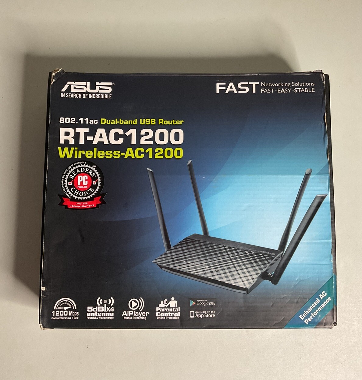 Asus RT-AC1200 V2 Wi-Fi 5 IEEE 802.11ac Ethernet Wireless Router