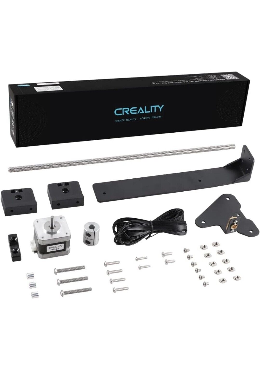 Creality 3D Official Ender 3 Dual Z-axis Upgrade Kit with Lead Screw, Metal and