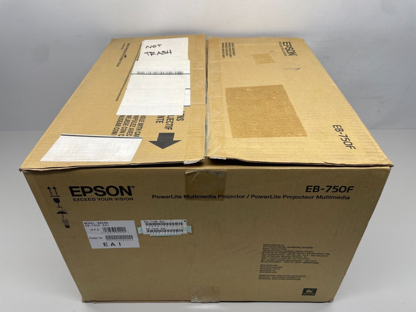 Epson EB-750F PowerLite 750F 1080P Ultra Short Throw Projector 3600 Lumens