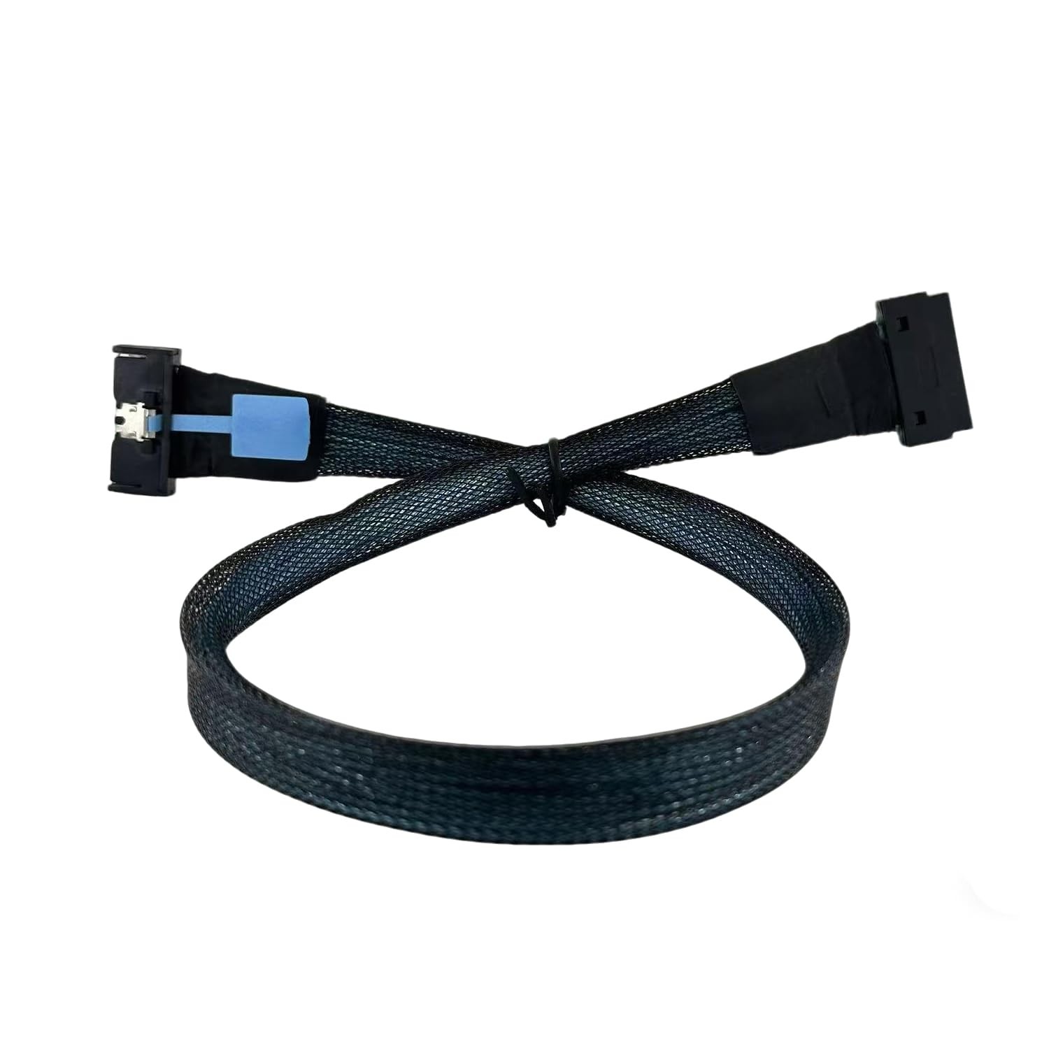 MCIO 8i to SlimSAS LP (Low Profile) PCIe 4.0 Cable, 74Pin black