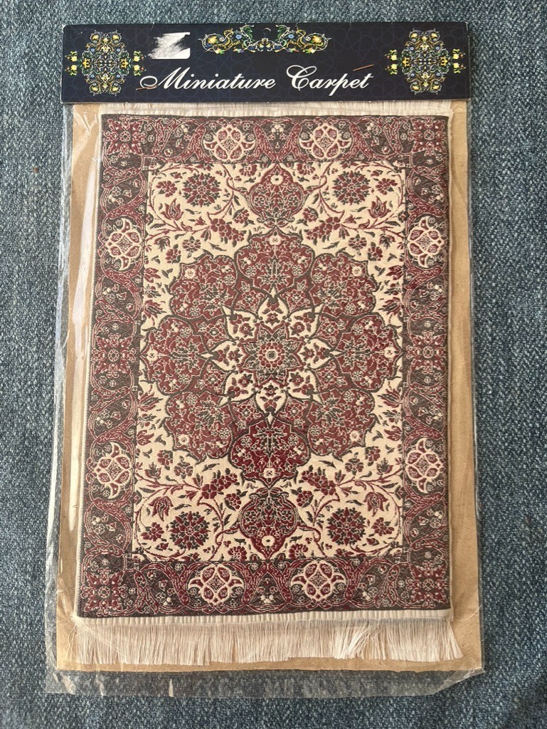 Persian Carpet Style Mouse Pad Oriental Vintage Bohemian Rug Desk Pad Miniature 