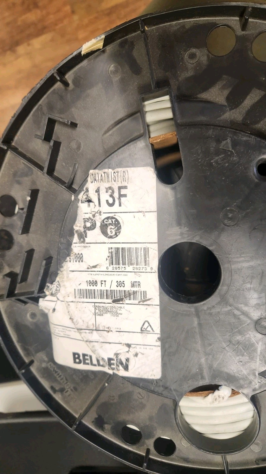 Belden 2413F Plenum  F/UTP Category 6+ Plenum WHITE 730FT 10GIG