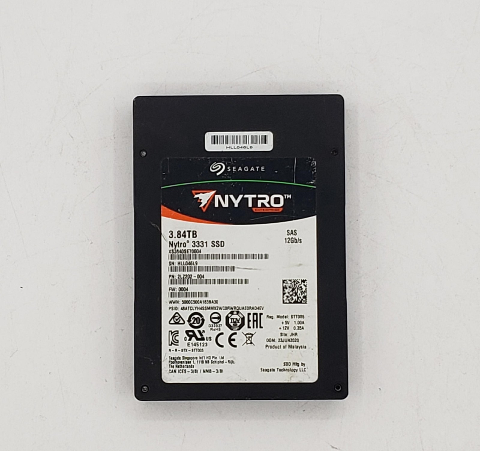 Seagate Nytro 3331 3.84TB SAS 12Gb/s 2.5in ENT SSD XS3840SE70004