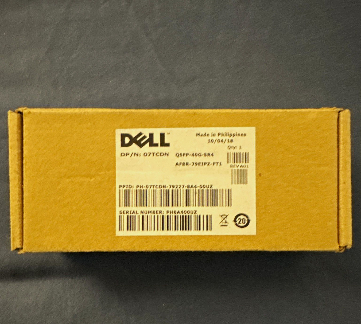 Dell QSFP-40G-SR4 40Gbps QSFP+ SR4 LOT of 6