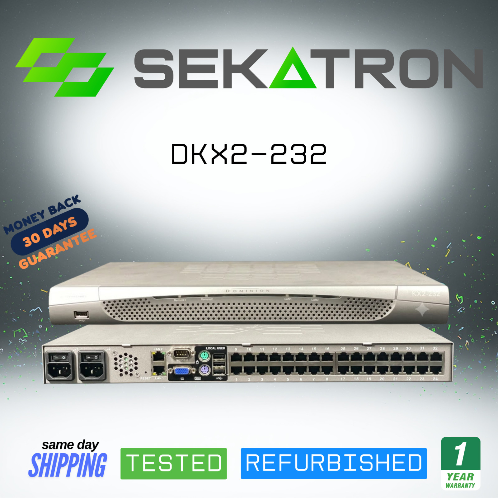 🖲️ Raritan Dominion KX II DKX2-232 32-Port KVM over IP Switch ⚡FastShip