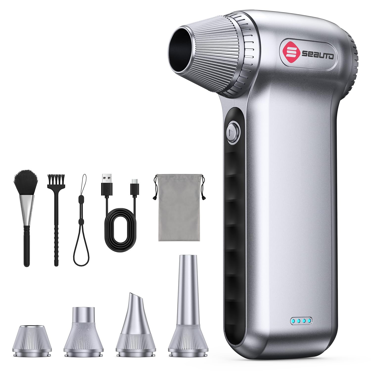 Electric Air Duster 180000RPM, Powerful Cordless Compressed Air Duster with 3...