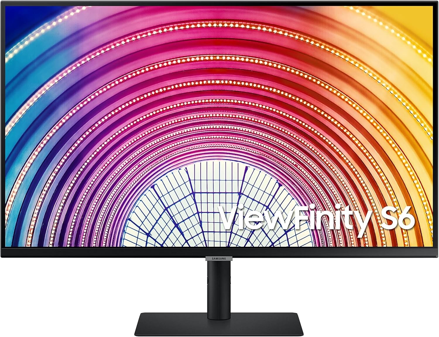 SAMSUNG S60A LS27A600NWNXGO 27" QHD 2540x1440 Computer Monitor, IPS 75 Hz