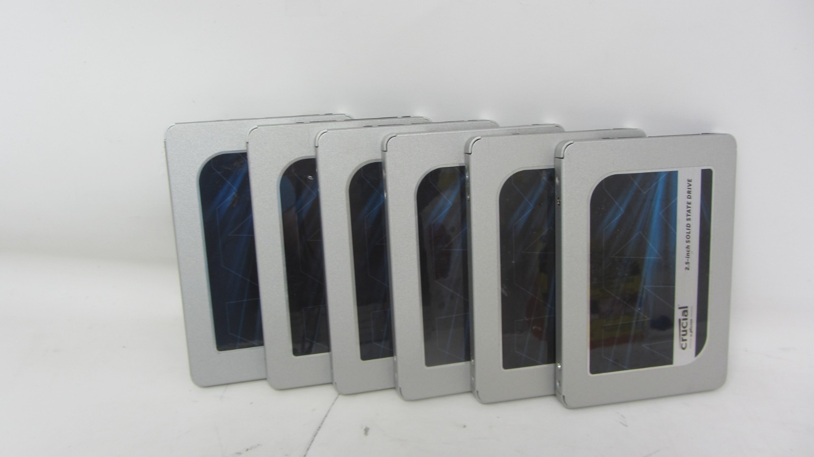 Lot of 6 Cruicial MX500 250GB SSD, SATA, 2.5" Internal Solid State Drives