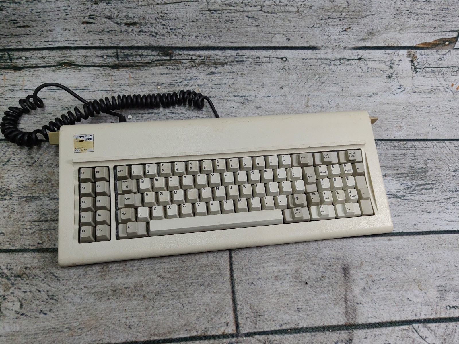 Vintage 1980s IBM 1801449 Model F Clicky Buckling Spring 83 Key Keyboard