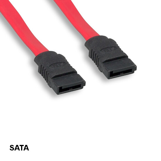 Kentek 3 feet SATA Cable 180° Connector 6Gbps for PC HDD Transfer Serial ATA