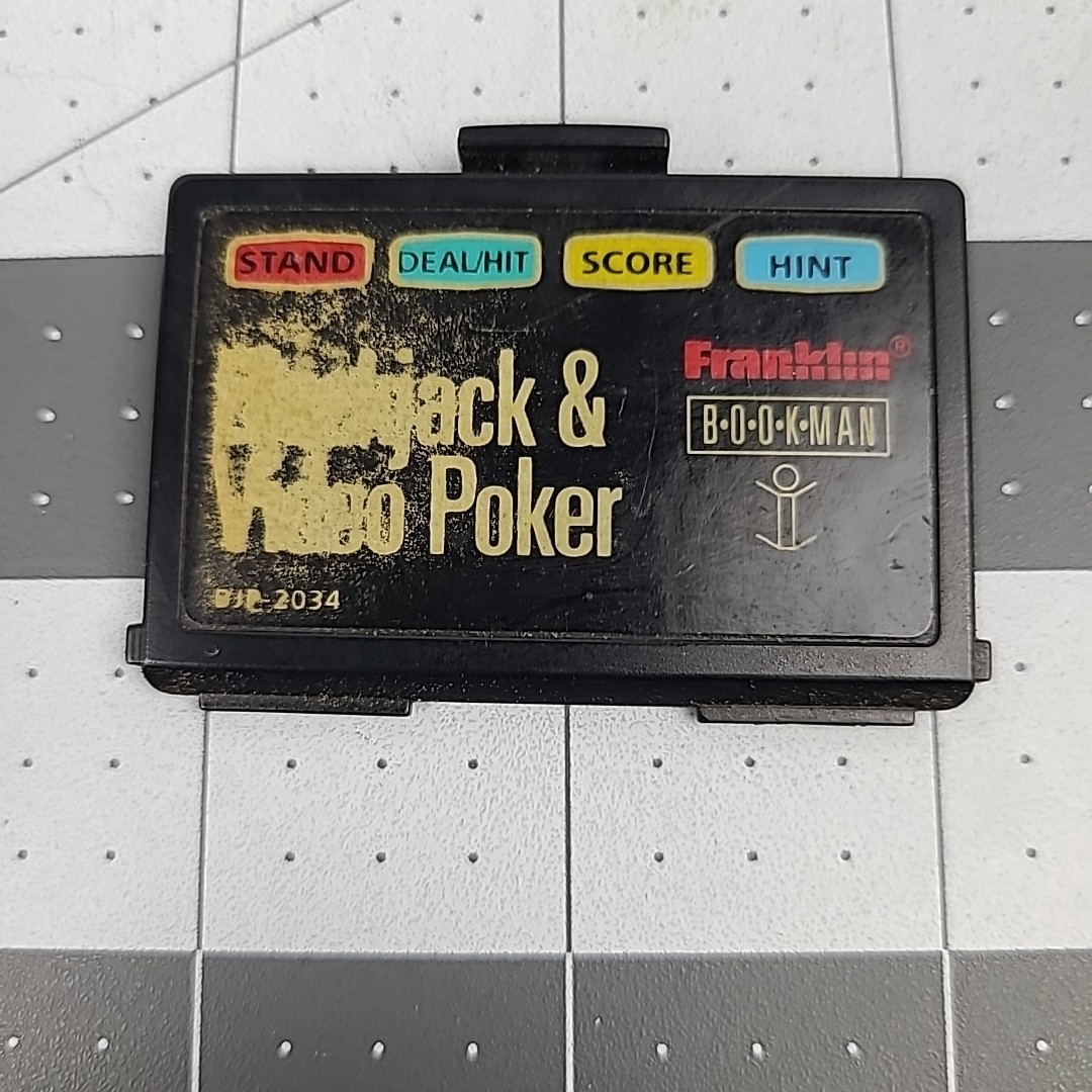 Franklin Bookman Cartridge - Blackjack & Video Poker Bjp-2034