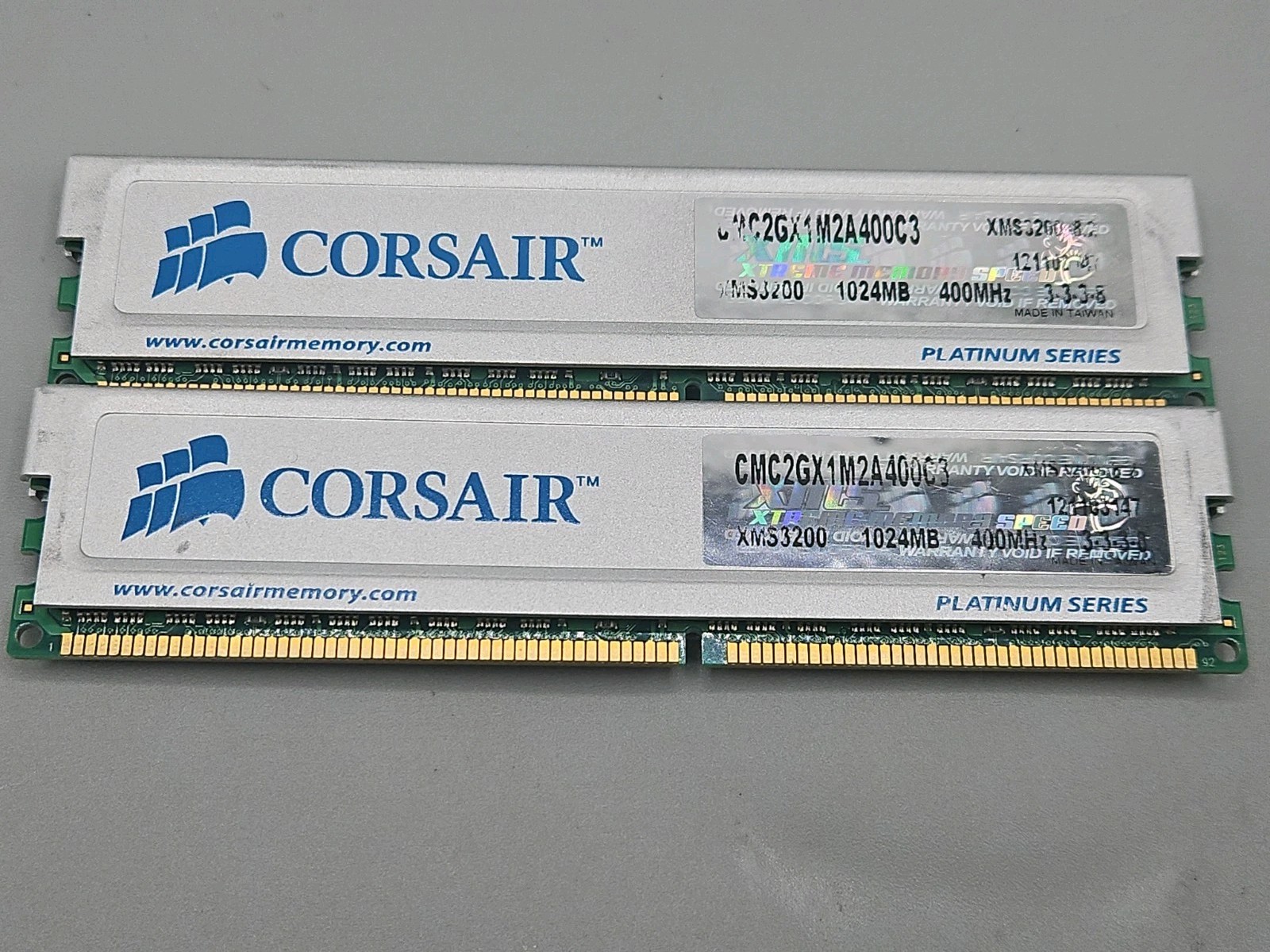 Corsair XMS Platinum Series 2GB 2x1024MB XMS3200 DDR1
