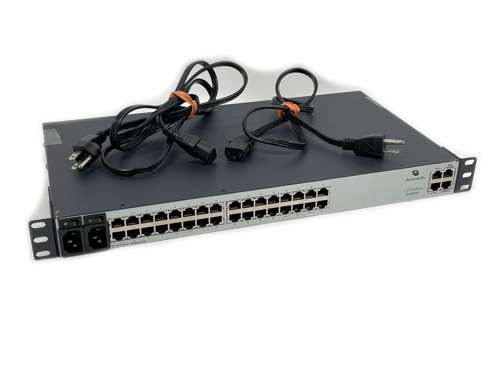 U91841 Avocent Cyclades ACS6032 32Port Console Server 520745501 w Rack E G2U