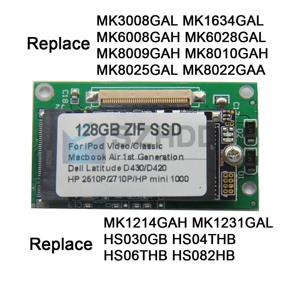 NEW 128GB ZIF SSD REPLACE MK8009GAH MK1214GAH MK1011GAH HS122JC Hard Disk Drive