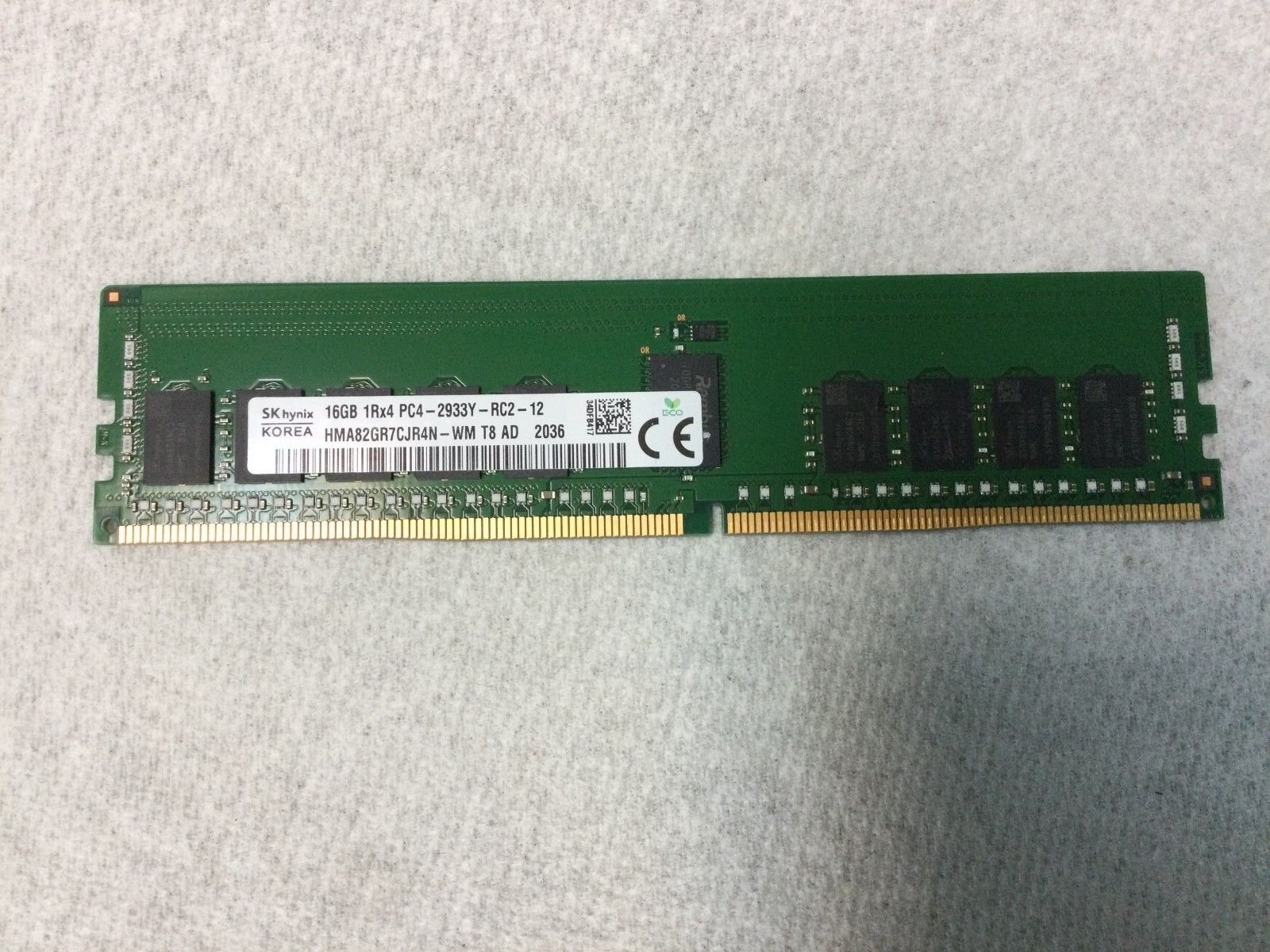 16GB 1RX4 PC4-23400 (DDR4-2933) ECC REG RDIMM SK Hynix HMA82GR7CJR4N-WM