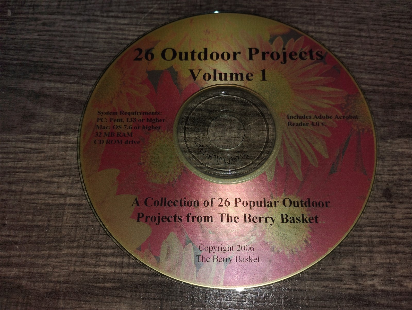 26 Outdoor Projects Volume 1 PC CD-ROM 2006 The Berry Basket PDF file Collection
