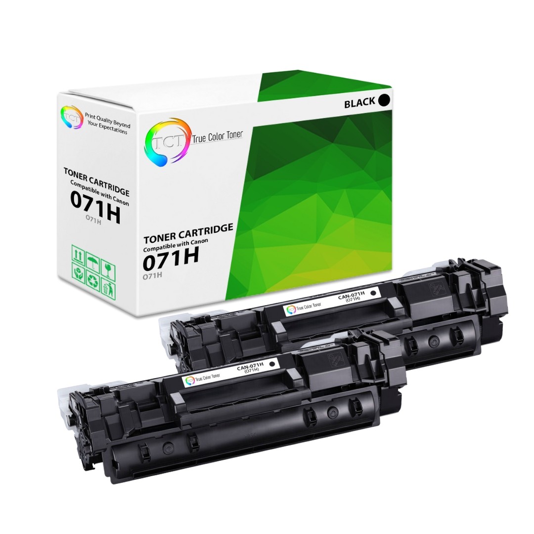 2Pk TCT Premium 5646C001 Black HY for Compatible Canon LBP122dw Toner Cartridge