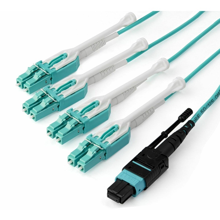 StarTech 3m (10ft) MTP(F)/PC to 4x LC/PC Duplex Breakout OM3 Multimode Fiber