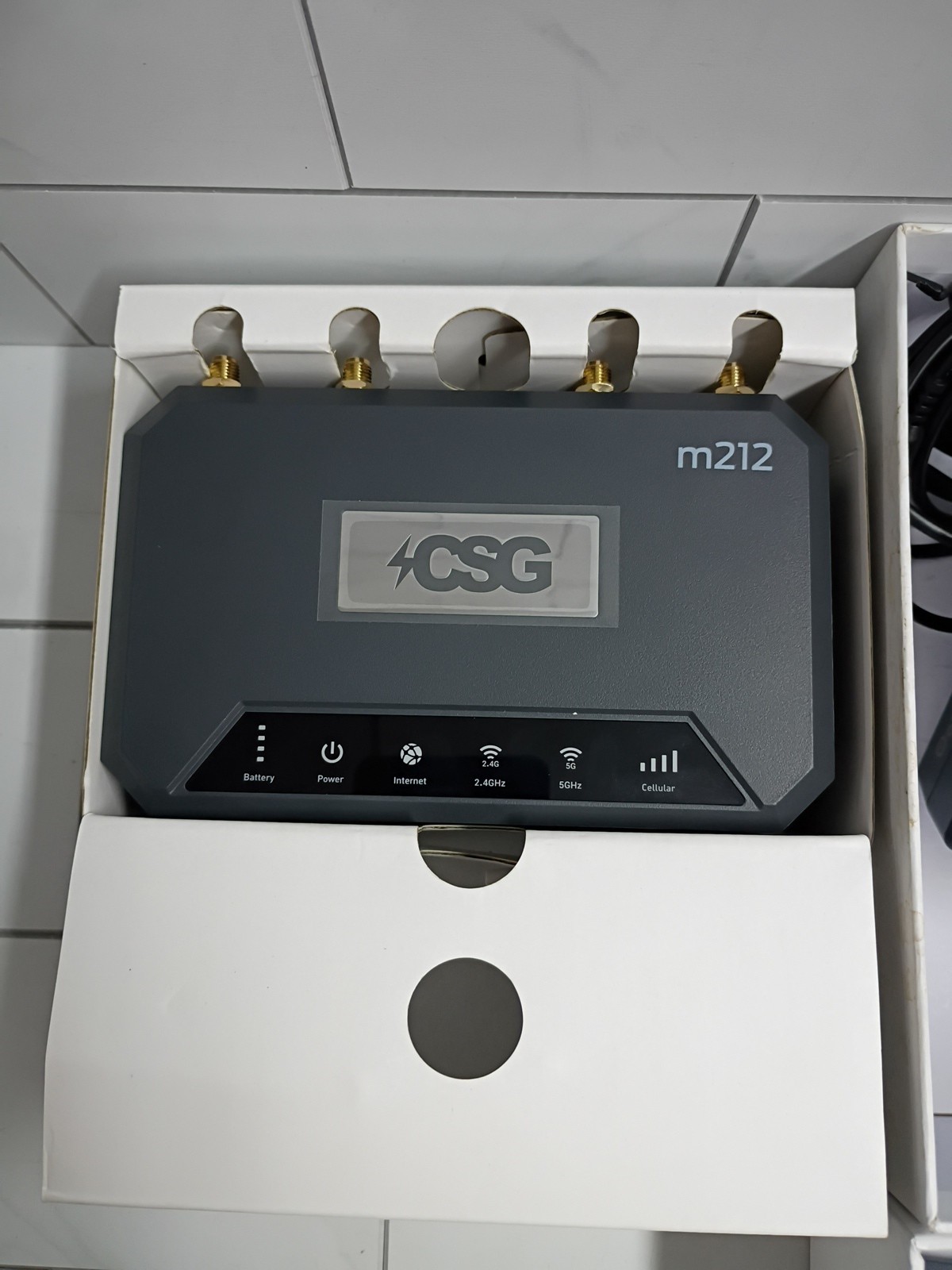 CSG m212 4G LTE CSG-M212 WiFi 6 Dual‑SIM Cellular Router Version New Open Box