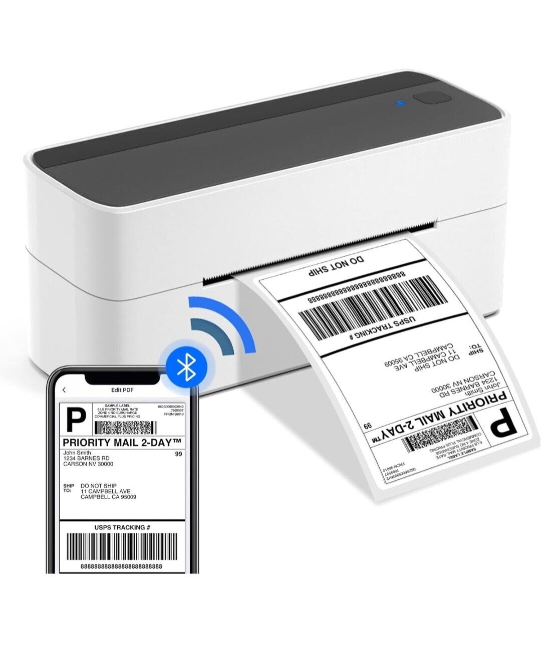 Phomemo Bluetooth Thermal Label Printer 4x6, Wireless Shipping Label Printer