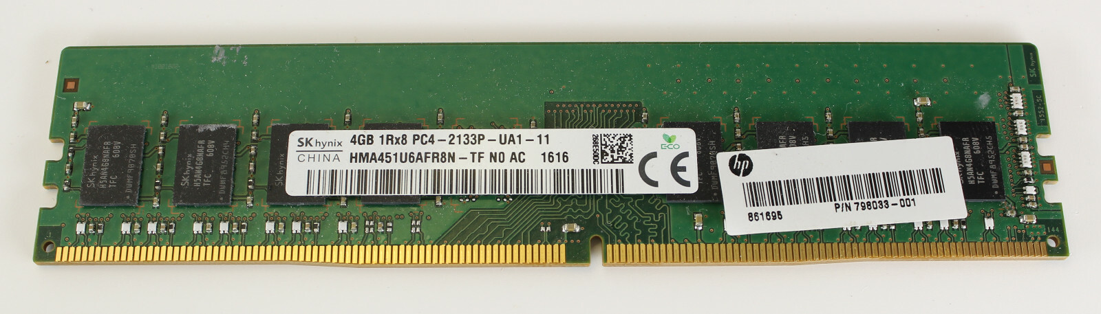 Hynix HP 4GB 1Rx8 PC4-2133P HMA451U6AFR8N-TF 798033-001 Server RAM