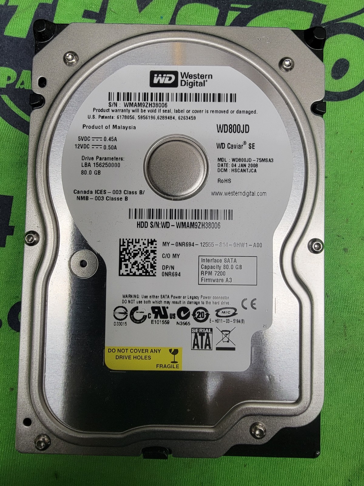 Western Digital 80GB INTERNAL SATA Desktop HARD DRIVE HDD - WD800JD