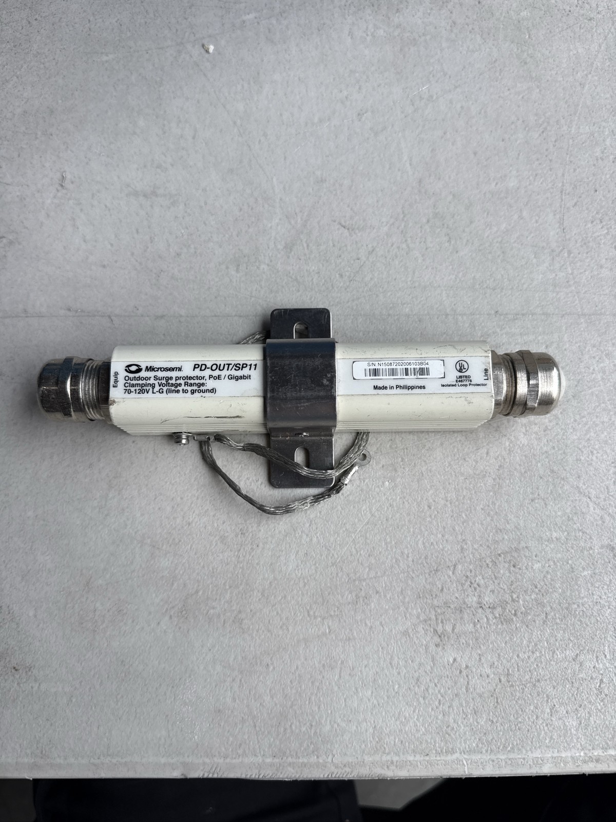 Microsemi PD-OUT/SP11 Outdoor PoE Gigabit Surge Protector