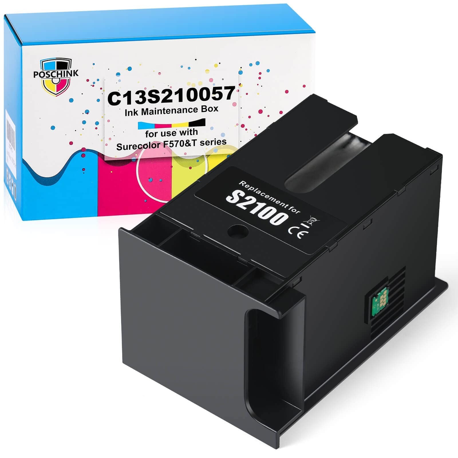 F570 Maintenance Box Tank (C13S210057/SC13MB/S2100) Replacement for Surecolor...