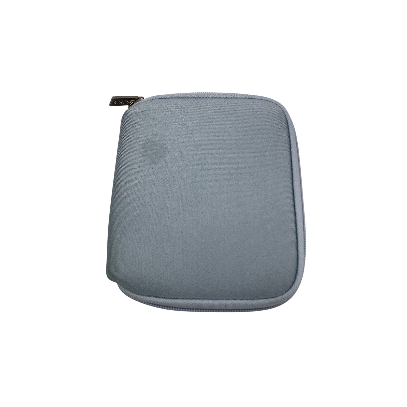 Mosiso Light Blue Padded Tech Accessory Case Zippered Faux Fur Lining Neutral