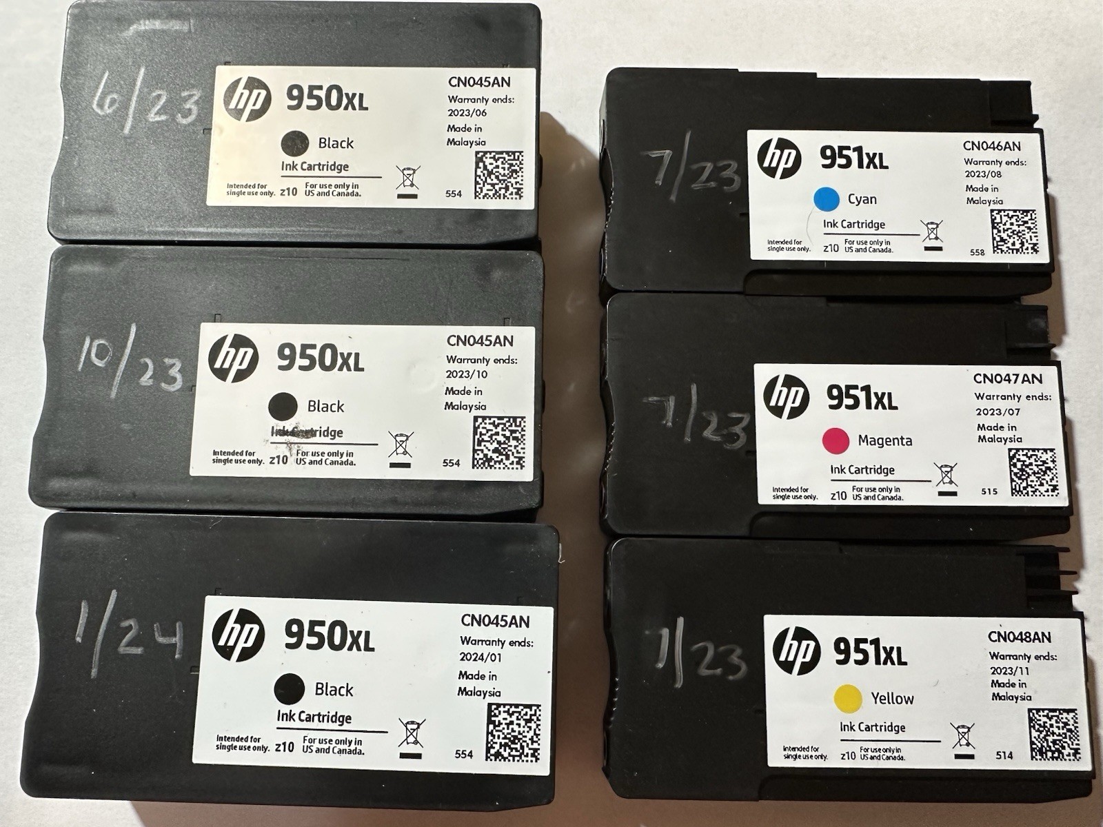 Genuine HP 950XL BLACK 951XL COLOR Ink OfficeJet 8625 8610 8630 8700 8615
