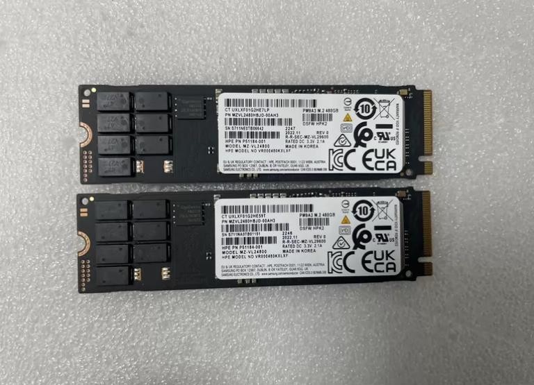 1x HP PM9A3 M.2 480G P51184-001 P59777-001 P48193-001 VR000480KXLXF MZVL2480HBJD