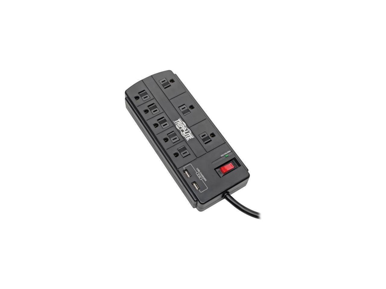 TRIPP LITE TLP88USBB 8.0 Feet 8 Outlets 1200 Joules Surge Protector