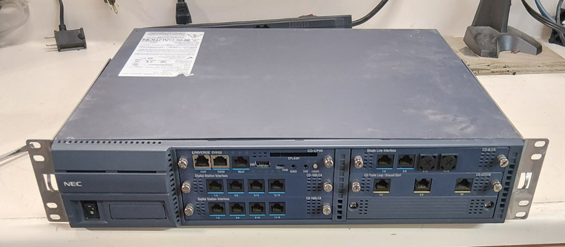 NEC CHS2U-US SV8100/SV8300 Main Cabinet with no cord