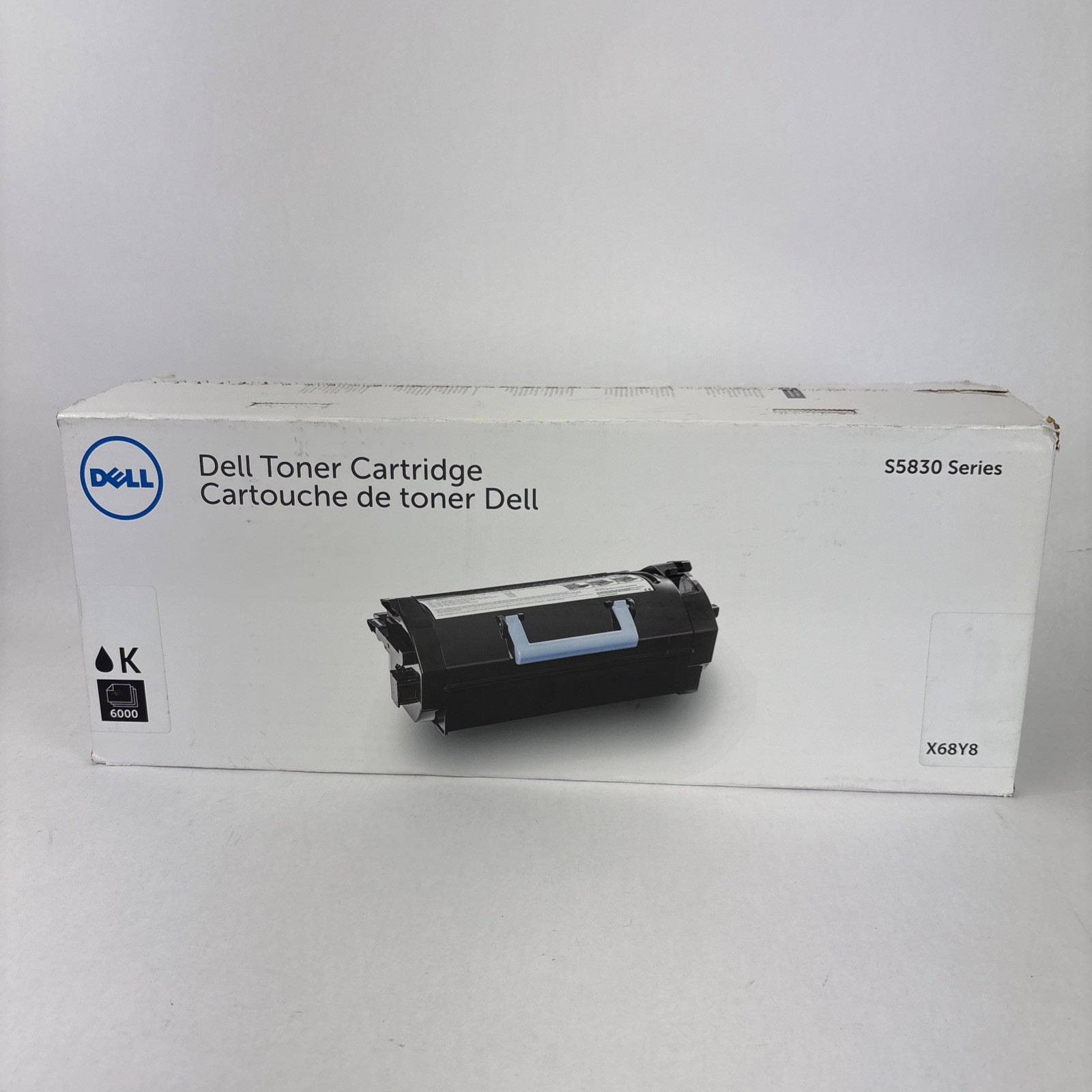 OEM NEW Dell X68Y8 Black Toner 6K Page Yield S5830 S5830dn Printer