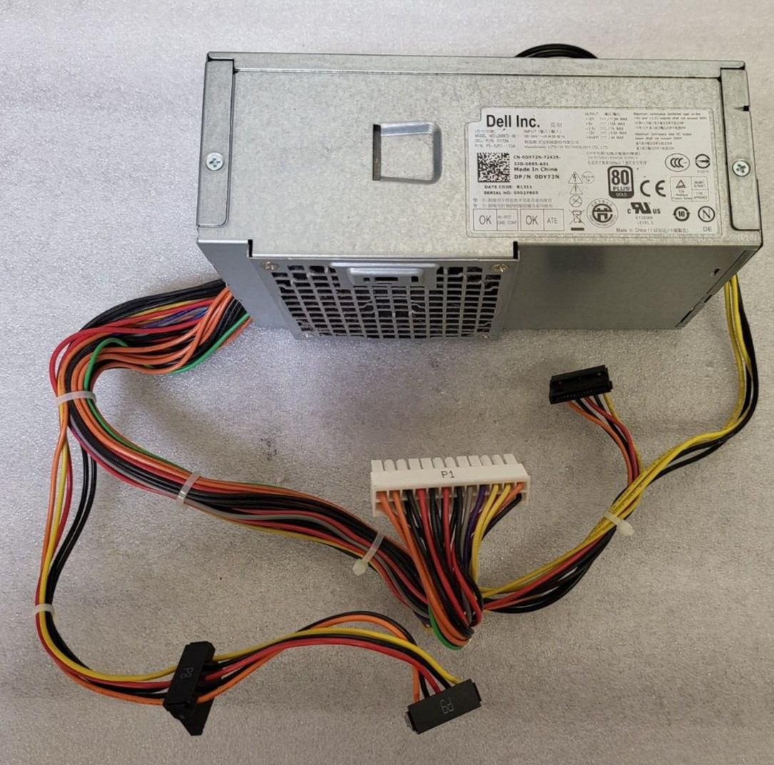 Dell OptiPlex 390 790 990 D250AD-00 ,HU250AD-00 Power Supply 250W CVJ4W 0CVJ4W