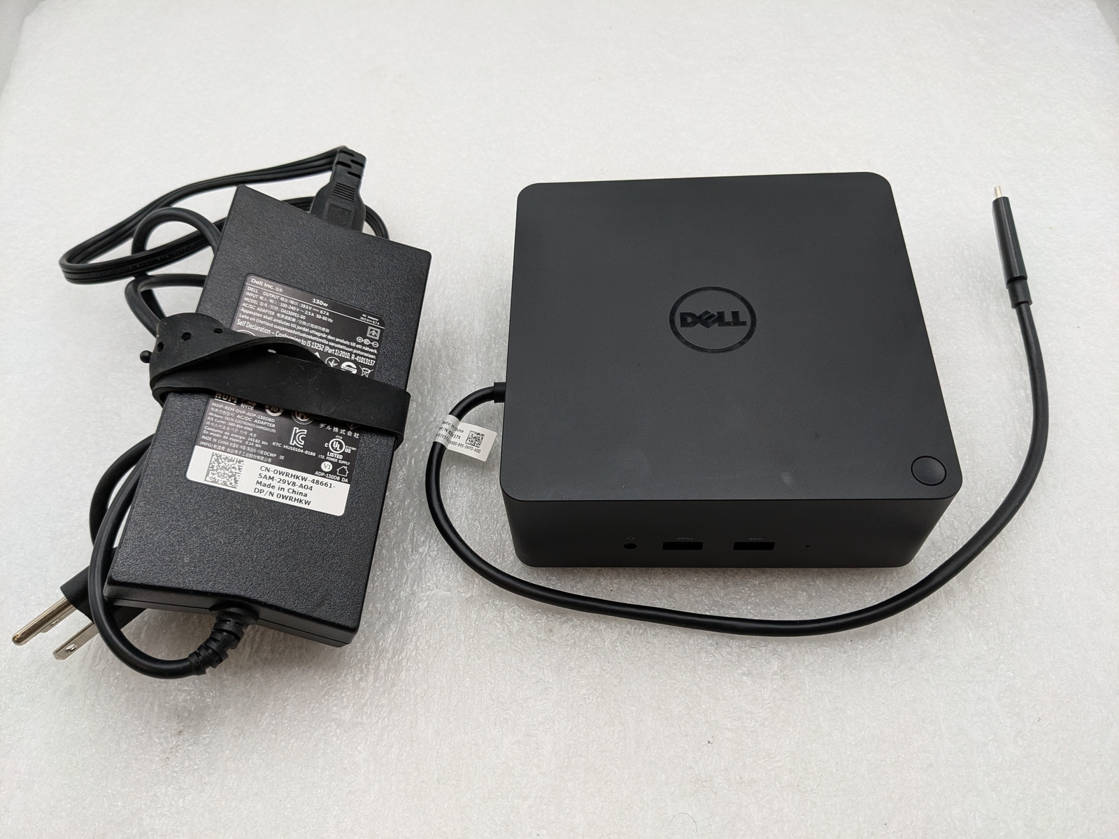 Dell TB16 K16A Thunderbolt Docking Station USB-C - w/ 130W Adapter - Free S/H