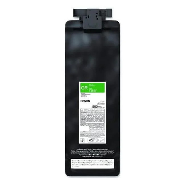 Epson EPST51NF20 Ultra Chrome GS3 Eco-Solvent Ink Cartridge - 800 ml - Green