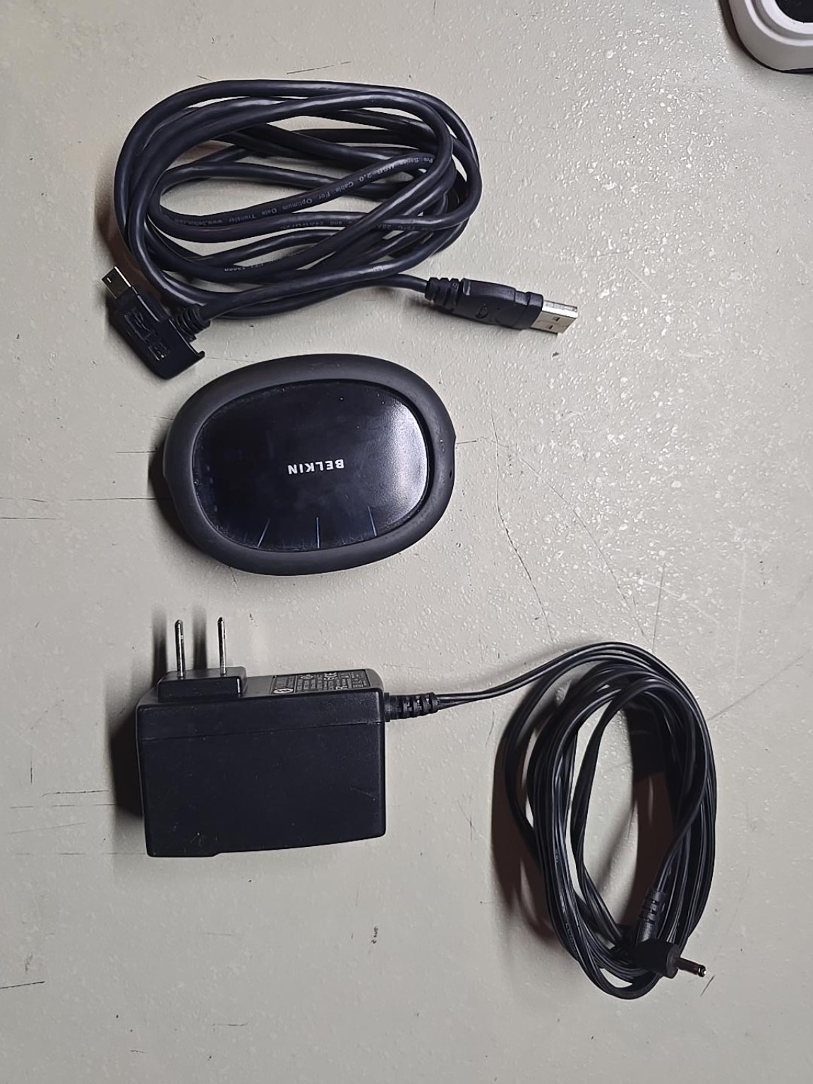 Belkin F5U234 Rev 3 USB 2.0 4-Port Hub AC Adapter Cable Tested